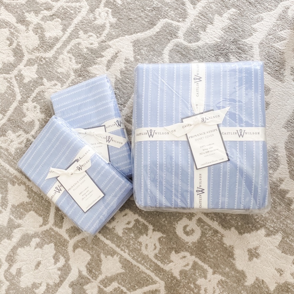 Caitlin Wilson King Duvet 2 King Shams French Blue